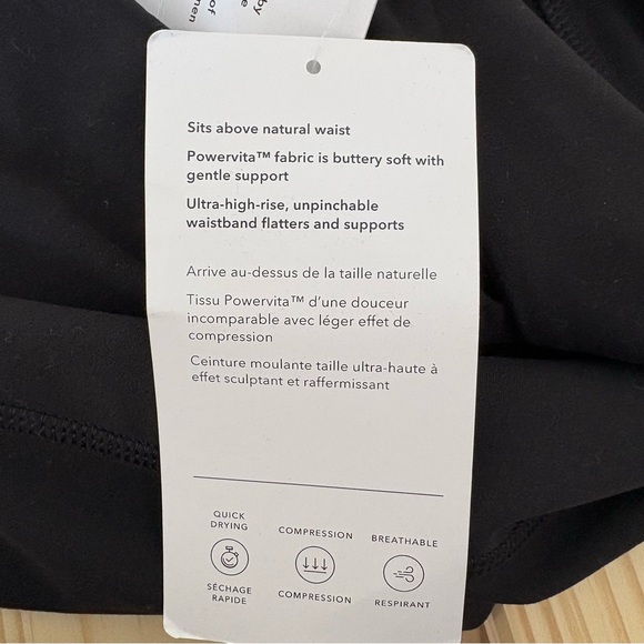 Athleta Ultra High Rise Elation 7/8 Tight Leggings NWT Black Small - Picture 6 of 7